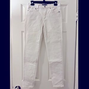 White Denim Skinny Jeans from Banana Republic Factory